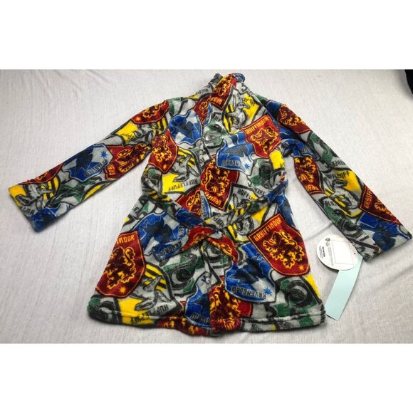 Kids Harry Potter Robe Pajama Unisex Movie Magic Tie Multicolor New With Tags - Picture 2 of 11